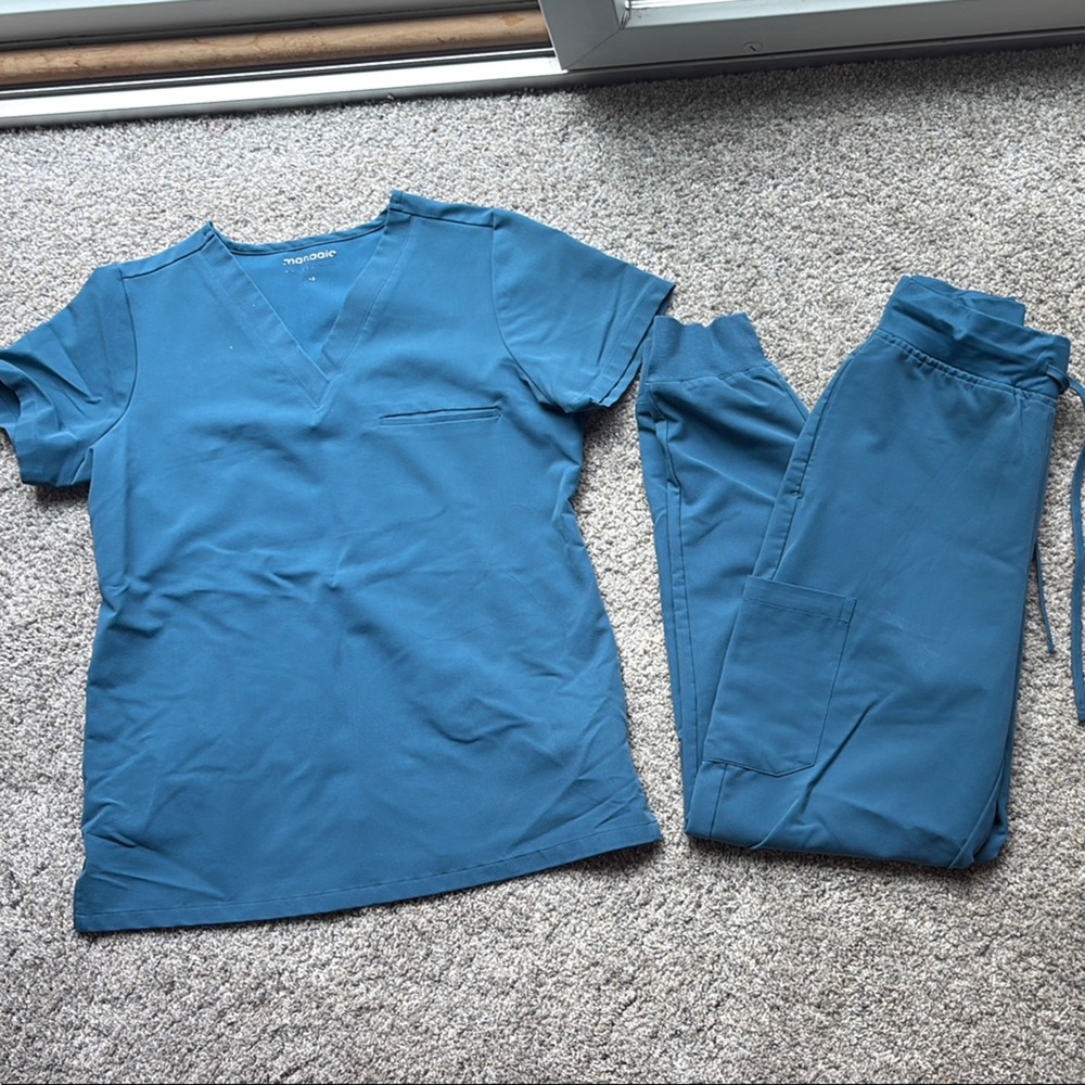 Blue Track Pants and Joggers Set